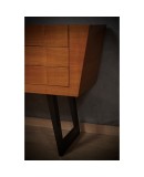 Beautiful oval tulip-shaped table, from the middle of the last century, in green Beautiful oval tulip-shaped table, from the middle of the last century, in green