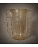 Vaso in vetro soffiato color oro di Murano