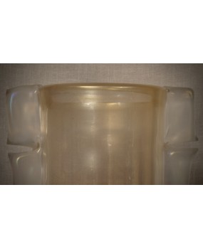 Vaso in vetro soffiato color oro di Murano