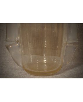 Vaso in vetro soffiato color oro di Murano