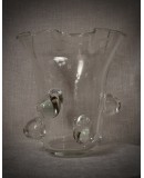 Vaso in Vetro Soffiato di Murano di Colore Trasparente