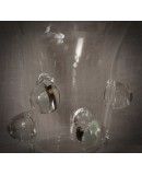 Vaso in Vetro Soffiato di Murano di Colore Trasparente