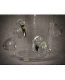 Murano Art Glass Blown Glass Transparent Color Midcentury Vase