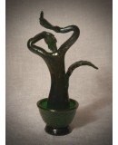 Murano Green Glass Sculpture, 2000