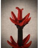 Murano Cactus in Vetro Nero e Rosso, 2000