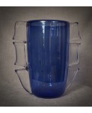 Vaso in Vetro Soffiato di Murano di Colore Azzurro