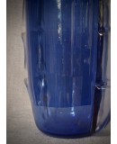 Murano Art Glass Blown Glass Sky Blue Color Midcentury Vase