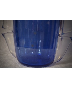 Murano Art Glass Blown Glass Sky Blue Color Midcentury Vase