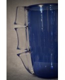 Murano Art Glass Blown Glass Sky Blue Color Midcentury Vase