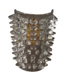 Applique in Vetro Soffiato di Murano di Colore Trasparente