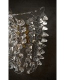 Applique in Vetro Soffiato di Murano di Colore Trasparente