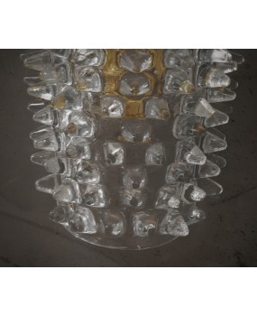 Murano Art Glass Blown Glass Transparent Color Wall Light and Sconces