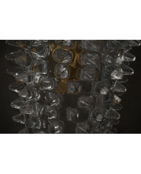 Applique in Vetro Soffiato di Murano di Colore Trasparente