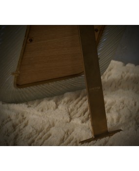 Barovie & Toso Murano Sky Blue and Gold Color Art Glass Picture Frame