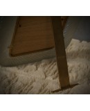 Cornice in vetro artistico color azzurro cielo e oro di Barovier & Tos