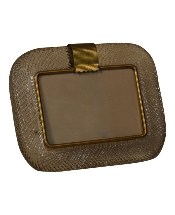 Barovie & Toso Murano Transparent Color Art Glass Picture Frame