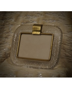 Barovie & Toso Murano Transparent Color Art Glass Picture Frame