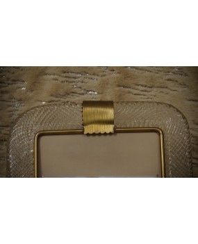 Cornice in vetro artistico trasparente di Murano Barovier & Toso