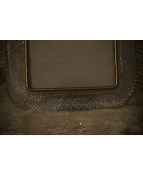 Barovie & Toso Murano Transparent Color Art Glass Picture Frame