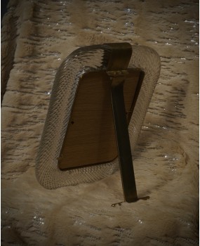 Barovie & Toso Murano Transparent Color Art Glass Picture Frame