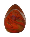 Murano Orange Art Glass Egg, 1980