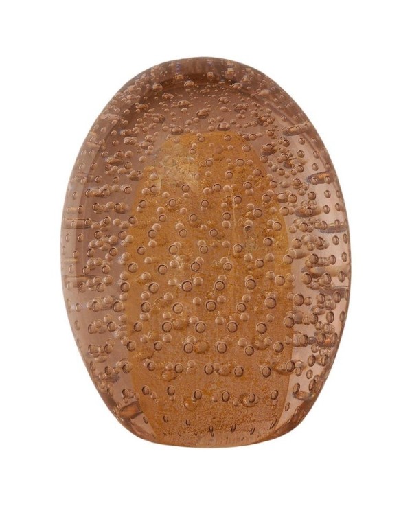 Murano Gold and Pink Art Glass Egg, 1980