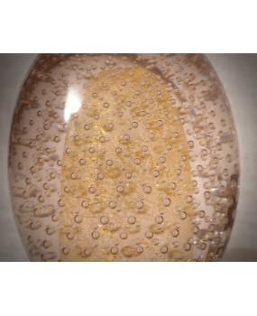 Uovo di Murano Color Oro e Rosa, 1980