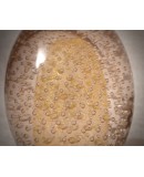 Murano Gold and Pink Art Glass Egg, 1980