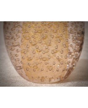 Uovo di Murano Color Oro e Rosa, 1980