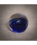 Sfera in Vetro di Murano di Colore Blu, 1980
