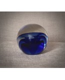Sfera in Vetro di Murano di Colore Blu, 1980