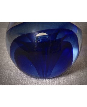 Sfera in Vetro di Murano di Colore Blu, 1980