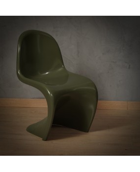 Verner Panton Green Side Chairs, 1960