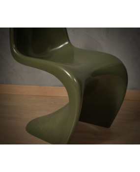 Sedia Singola Verner Panton Verde, 1960