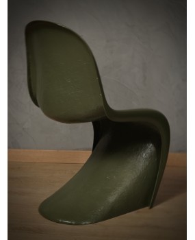 Verner Panton Green Side Chairs, 1960