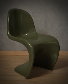 Sedia Singola Verner Panton Verde, 1960