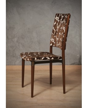 Osvaldo Borsani for Tecno Wood and Velvet Office Desk Dinning Room Cha