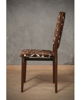 Osvaldo Borsani for Tecno Wood and Velvet Office Desk Dinning Room Cha