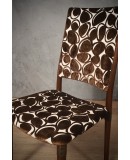 Osvaldo Borsani for Tecno Wood and Velvet Office Desk Dinning Room Cha