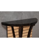 Consolle Demi-Lune Nera e Specchio