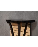 Consolle Demi-Lune Nera e Specchio