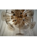 Murano Sputnik Light Smoky Color Art Glass Chandelier and Pendant