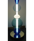 Murano Totem Glass Parts and Brass Floor Lamp