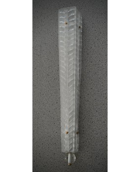 Murano Transparent Art Glass Wall Lights and Sconces