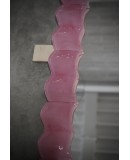 SP 79 Murano Pink Art Glass and Brass Italian Console / Wall Mirror