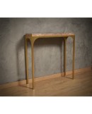 Brass and Pink Marble Console Table, 2000 Brass and Pink Marble Console Table, 2000