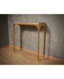 Brass and Pink Marble Console Table, 2000 Brass and Pink Marble Console Table, 2000
