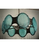 Lampadario in Vetro di Murano e bronzo