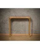 Brass and Pink Marble Console Table, 2000 Brass and Pink Marble Console Table, 2000