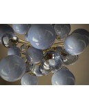 Murano Sputnik Pastel Light Blu Midcentury Chandelier and Pendant